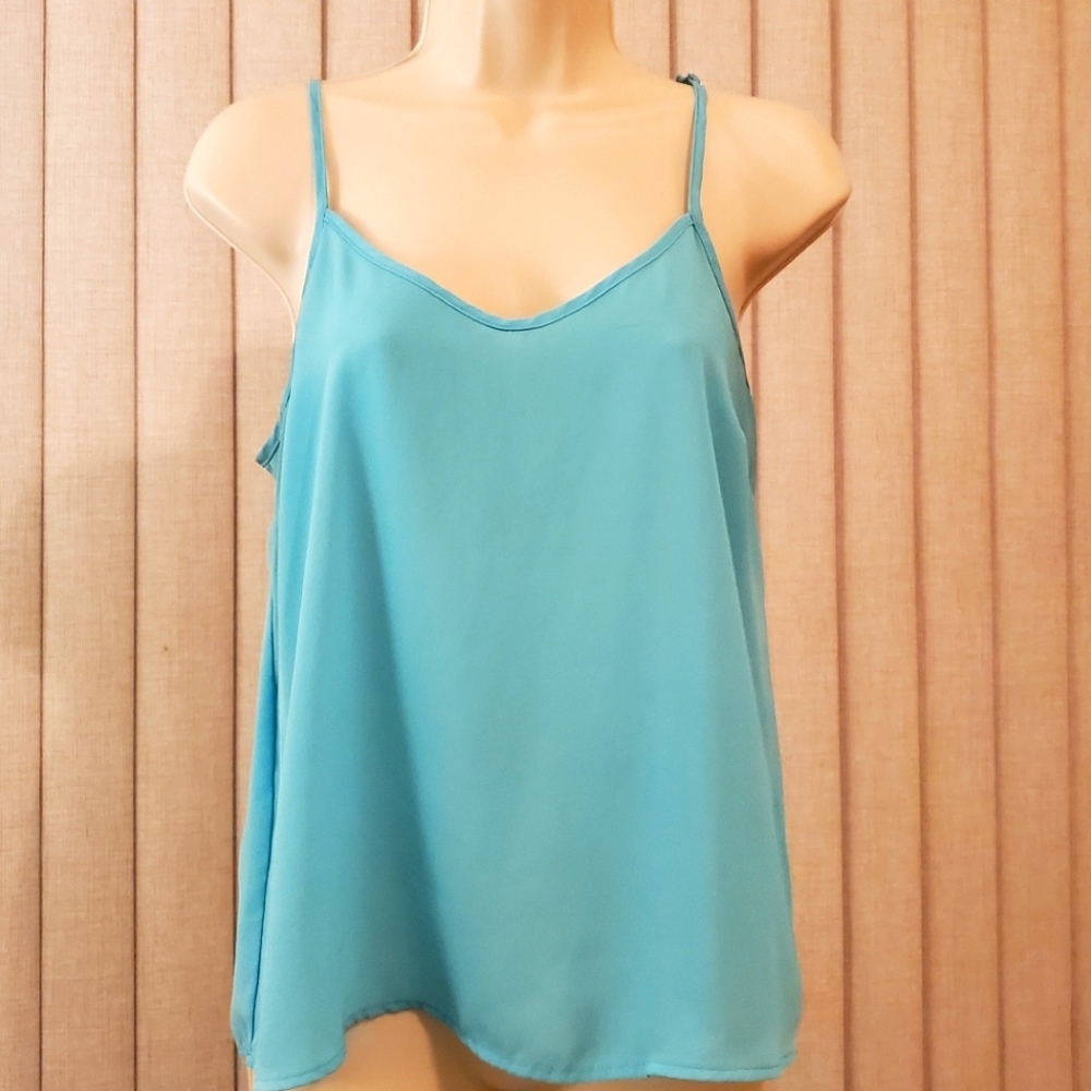 Forever 21 | Blue Camisol Tank With adjustable spaghetti straps